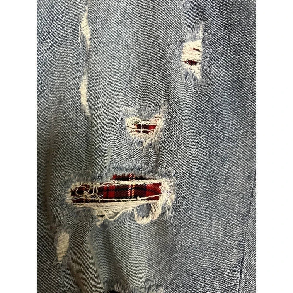 Lane Bryant Jeans Flex Magic Waistband‎ Mid Rise Boyfriend Distressed Sz 22